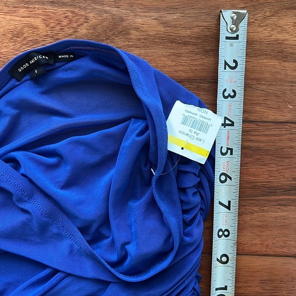 NWT GOOD AMERICAN Mesh Ruched Skirt Swim Cover Up Size Large - Picture 6 of 6